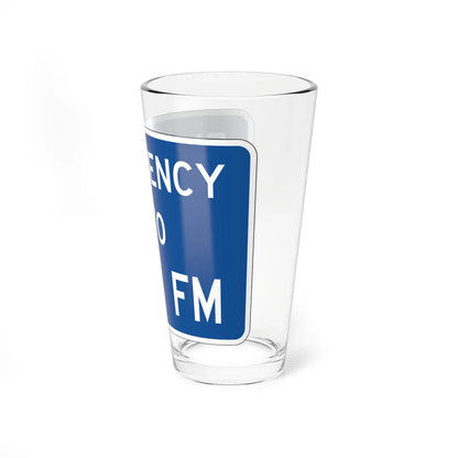 FDOT Road sign - Emergency info radio station (Florida) (Road Sign) Pint Glass 16oz - Go Mug Yourself