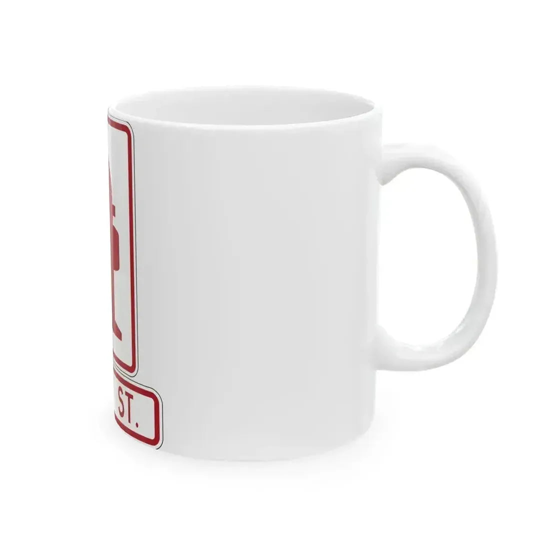 FDOT Road sign - Fire hydrant (Florida) (Road Sign) White Coffee Mug - Go Mug Yourself