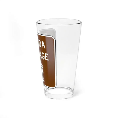 FDOT Road sign - Florida Heritage (Florida) (Road Sign) Pint Glass 16oz - Go Mug Yourself