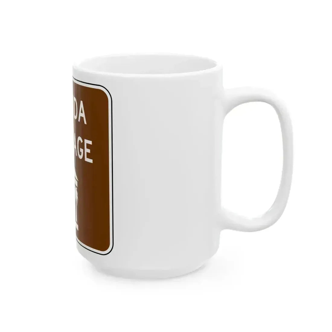 FDOT Road sign - Florida Heritage (Florida) (Road Sign) White Coffee Mug - Go Mug Yourself