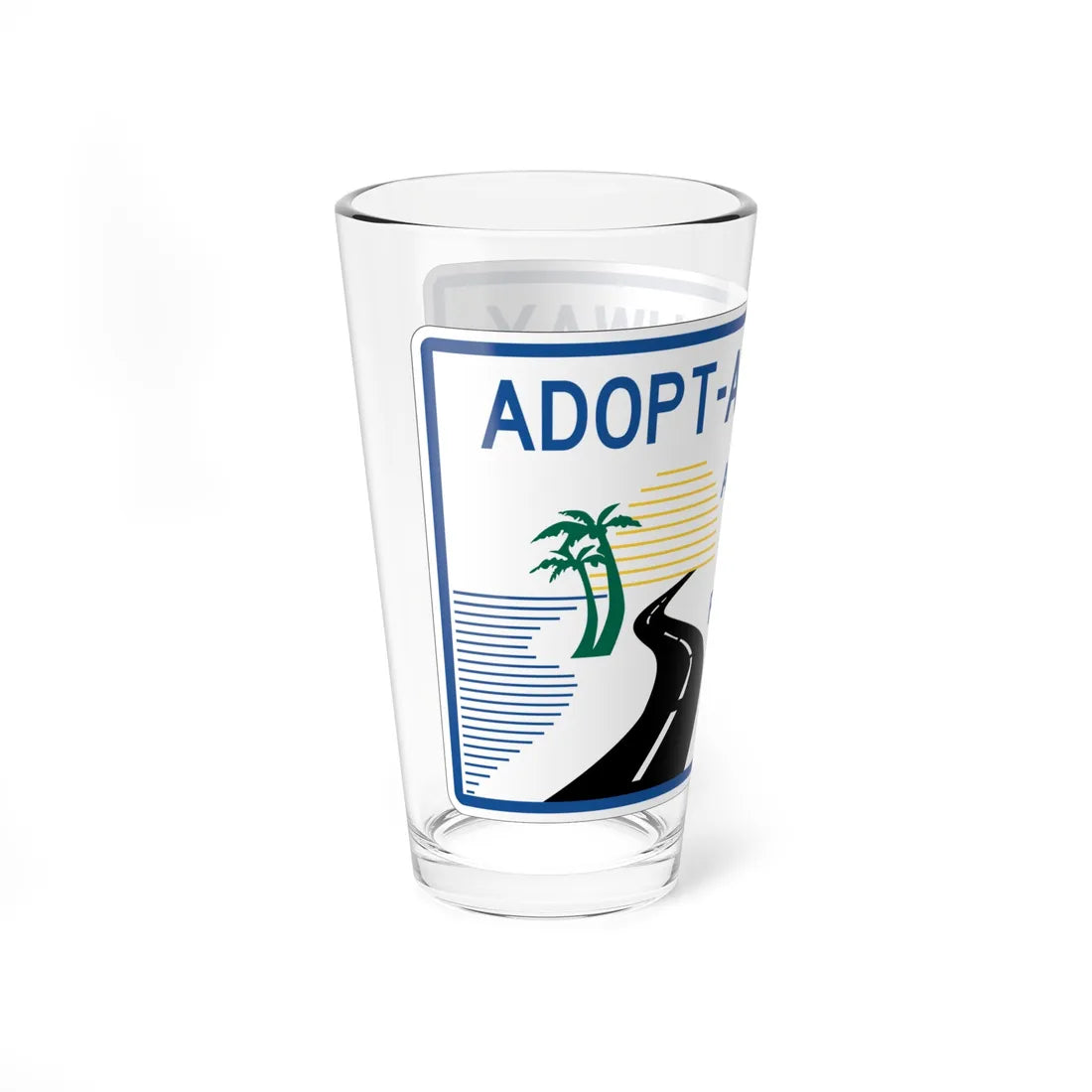 FDOT Road sign FTP-42-04 (Florida) (Road Sign) Pint Glass 16oz - Go Mug Yourself