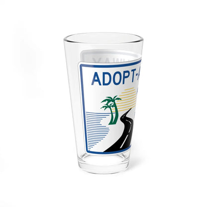 FDOT Road sign FTP-42-04 (Florida) (Road Sign) Pint Glass 16oz - Go Mug Yourself