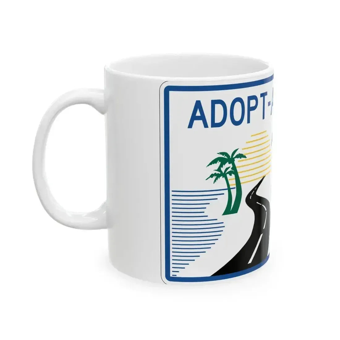 FDOT Road sign FTP-42-04 (Florida) (Road Sign) White Coffee Mug - Go Mug Yourself