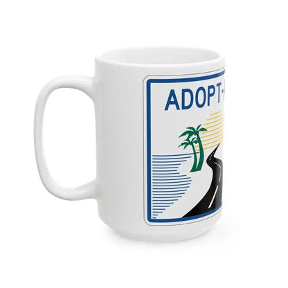 FDOT Road sign FTP-42-04 (Florida) (Road Sign) White Coffee Mug - Go Mug Yourself
