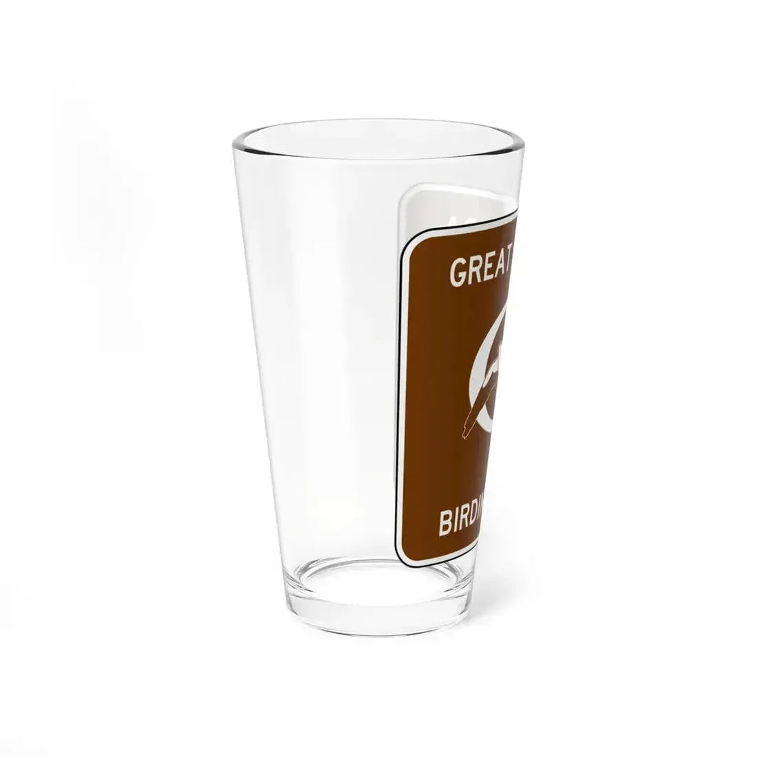 FDOT Road sign - Great Florida Birding Trail (Florida) (Road Sign) Pint Glass 16oz - Go Mug Yourself