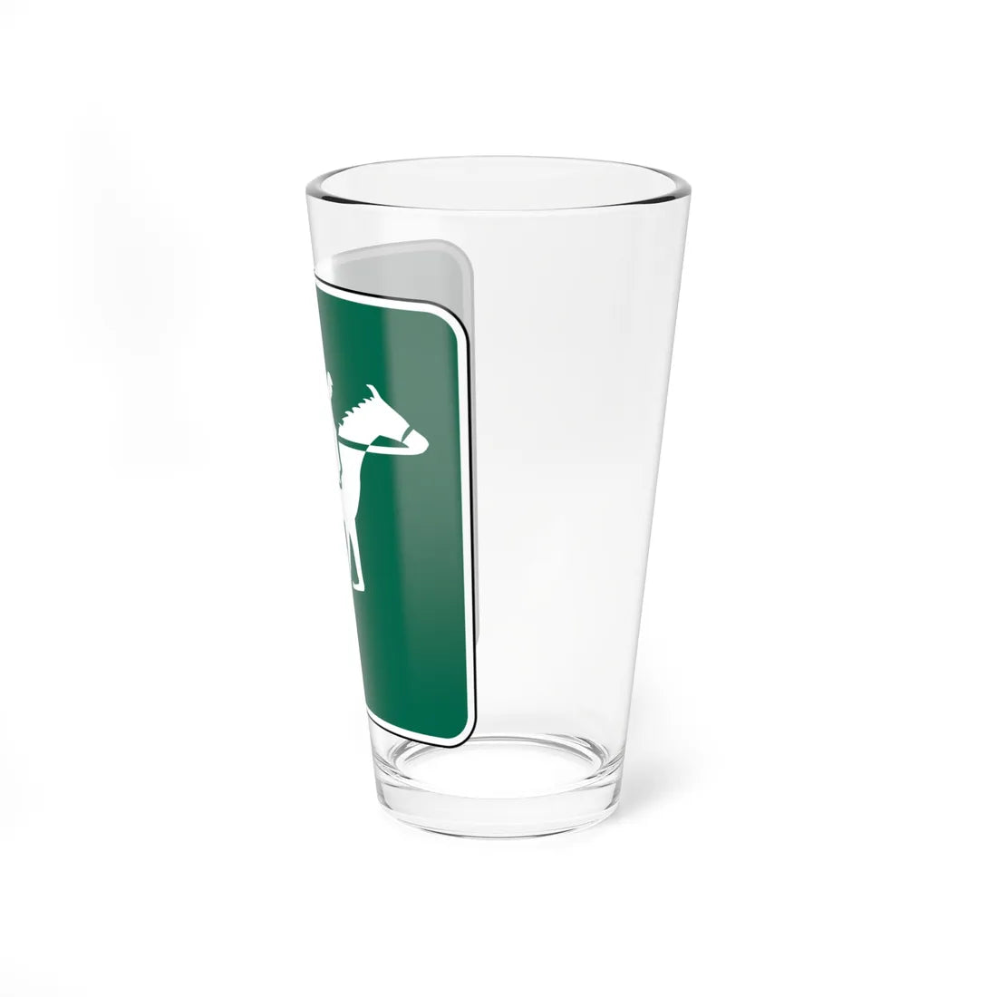 FDOT Road sign - Horse track (Florida) (Road Sign) Pint Glass 16oz - Go Mug Yourself