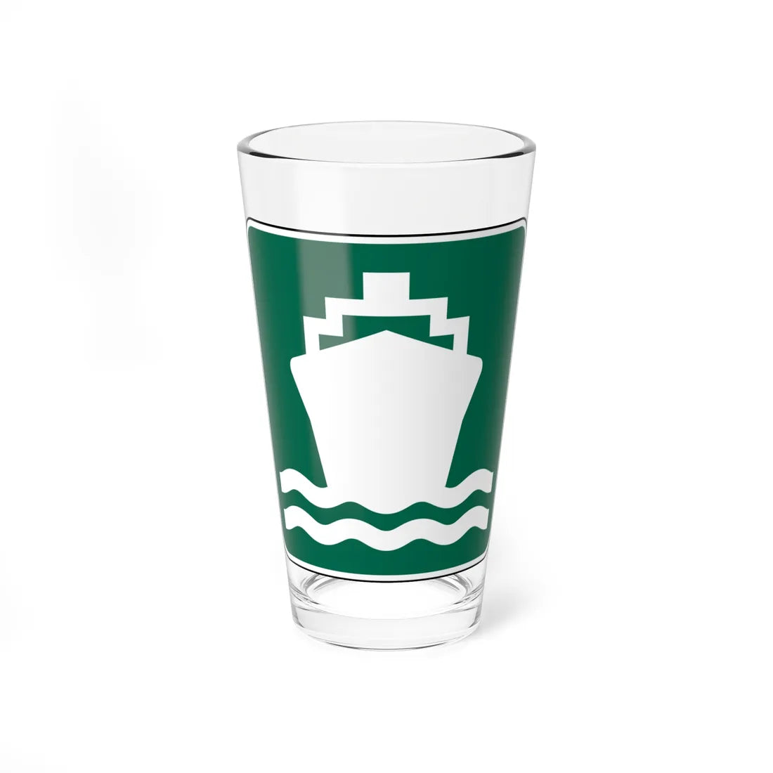 FDOT Road sign - Passenger ship (Florida) (Road Sign) Pint Glass 16oz 16oz - Go Mug Yourself