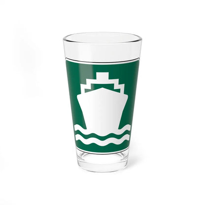 FDOT Road sign - Passenger ship (Florida) (Road Sign) Pint Glass 16oz 16oz - Go Mug Yourself