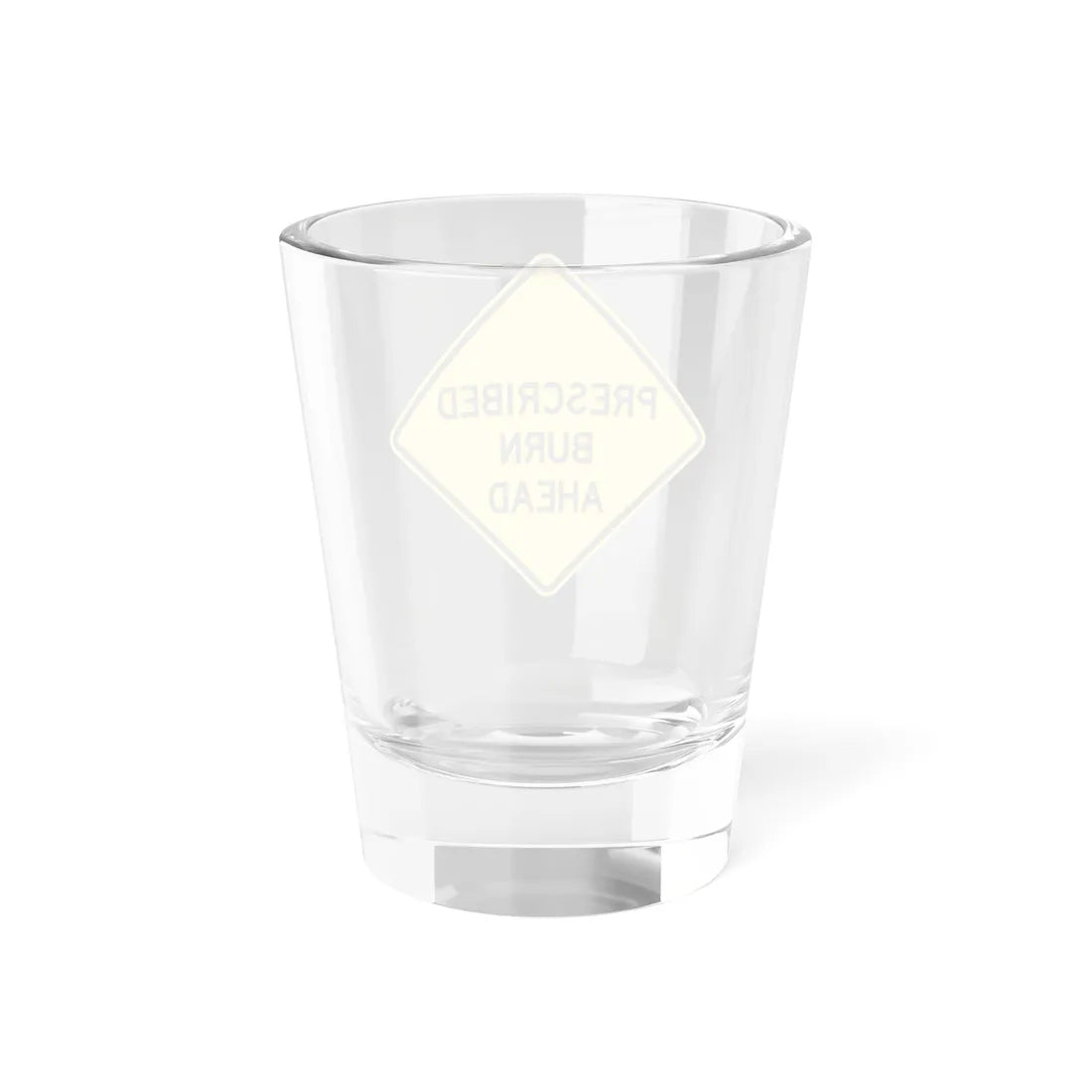 FDOT Road sign - Prescribed burn ahead (Florida) (Road Sign) Shot Glass 1.5oz - Go Mug Yourself