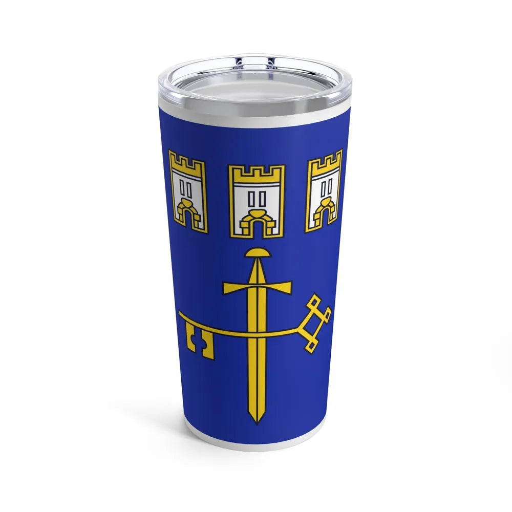 Flag of Ternopil Oblast Ukraine - Tumbler 20oz-20oz-Go Mug Yourself