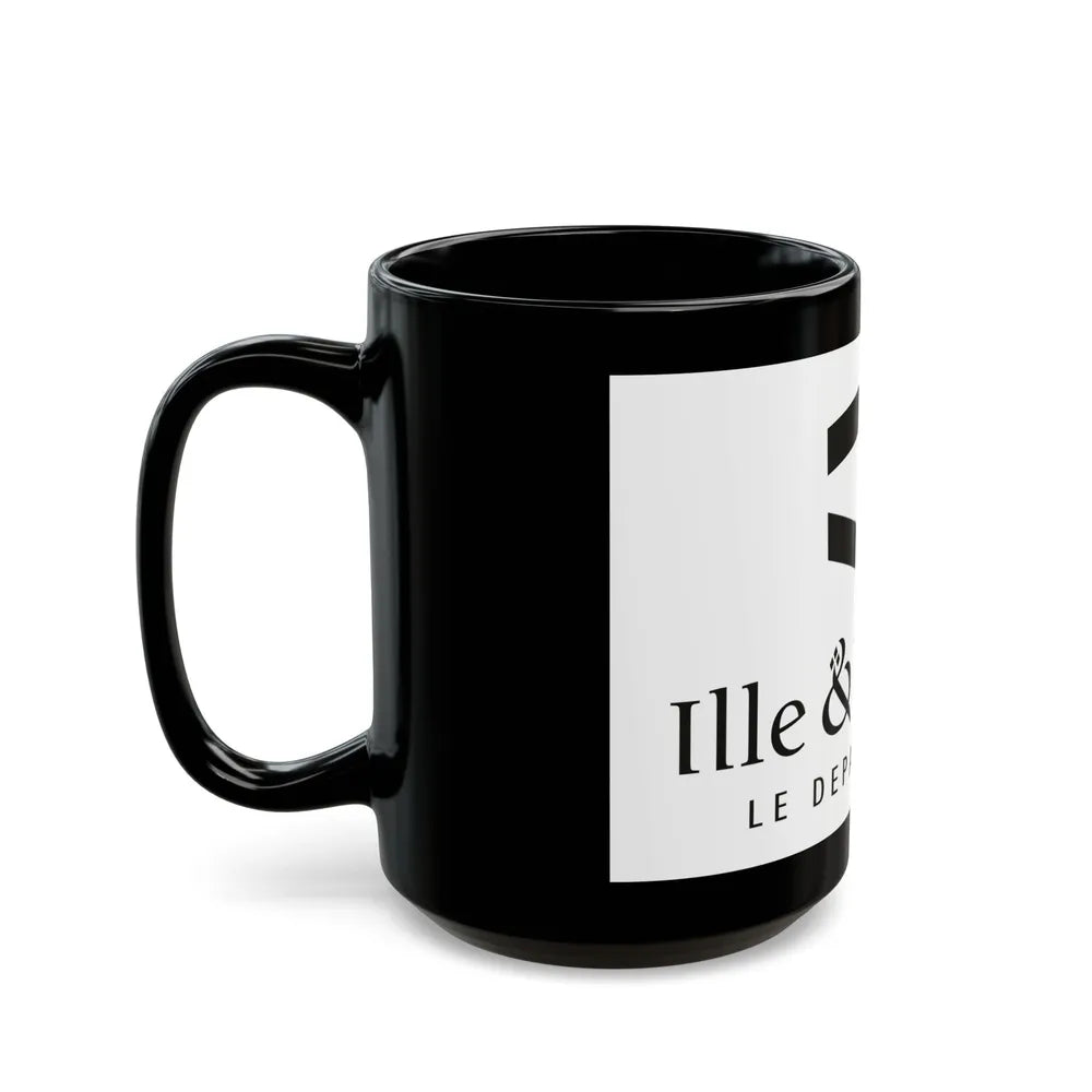 Flag of Ille et Vilaine France - Black Coffee Mug-Go Mug Yourself