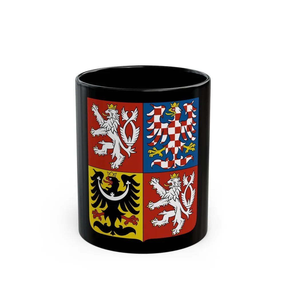 Coat of arms of the Czech Republic - Black Coffee Mug-11oz-Go Mug Yourself