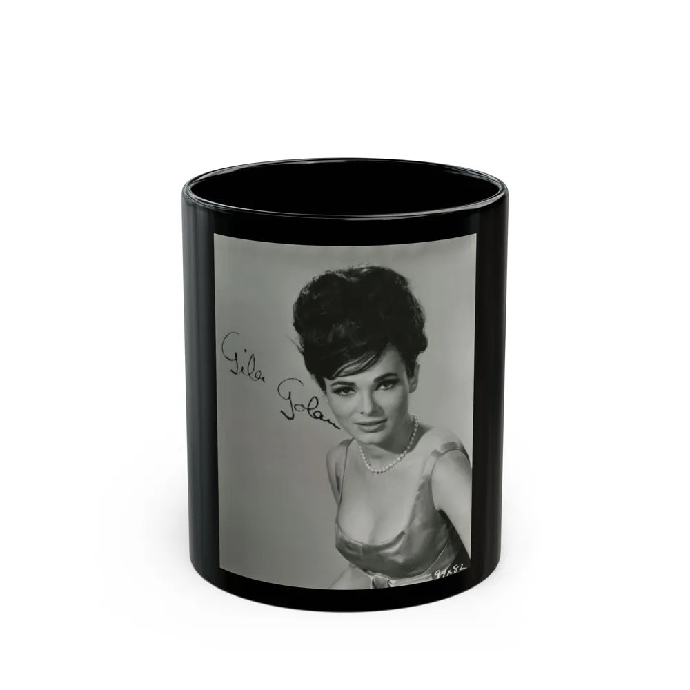 Gila Golan #76 (Vintage Female Icon) Black Coffee Mug-11oz-Go Mug Yourself