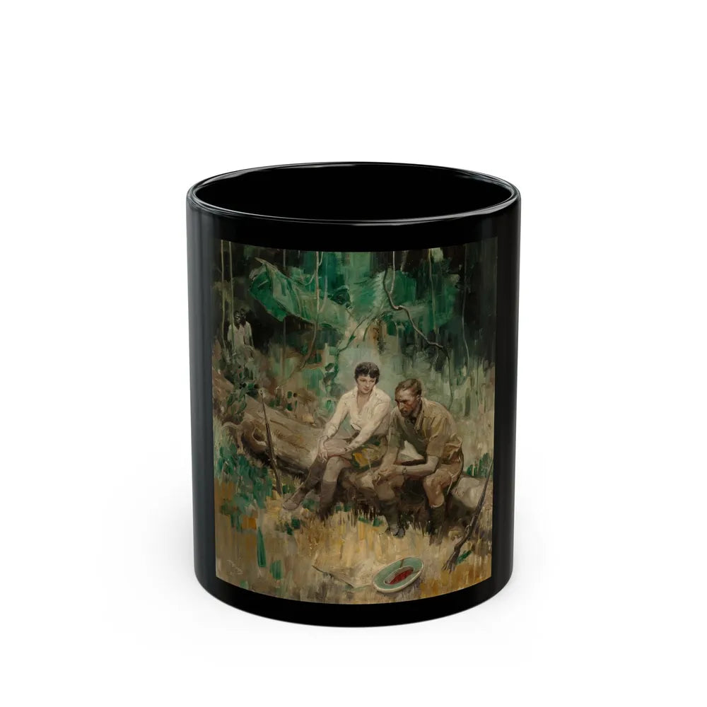 Break from the Hunt, 1925 - Black Coffee Mug-11oz-Go Mug Yourself