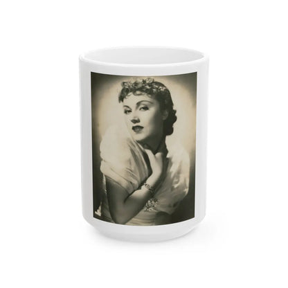 Fay Wray #170 (Vintage Female Icon) White Coffee Mug-15oz-Go Mug Yourself