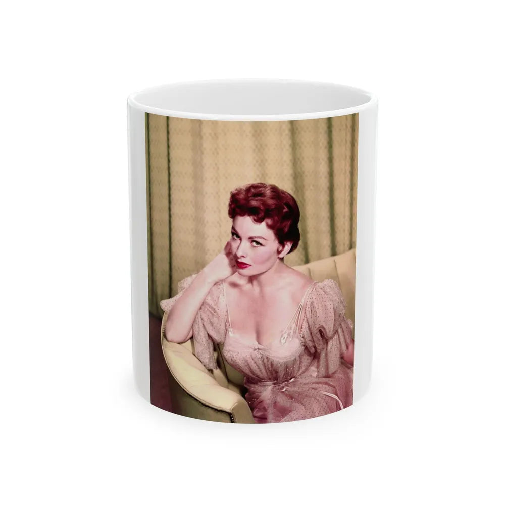 Jeanne Crain #123 (Vintage Female Icon) White Coffee Mug-11oz-Go Mug Yourself