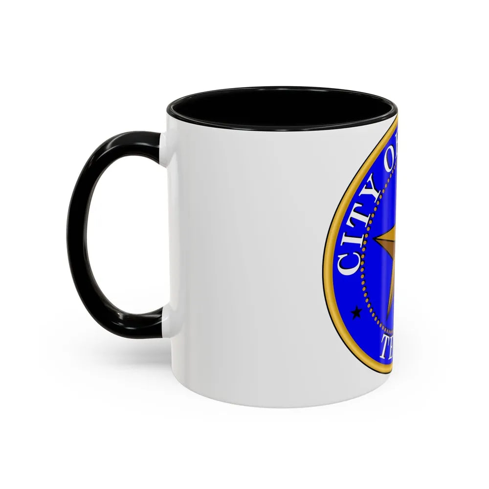 Seal of Dallas - Accent Coffee Mug-Go Mug Yourself