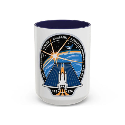 STS 115 (NASA) Accent Coffee Mug-15oz-Navy-Go Mug Yourself