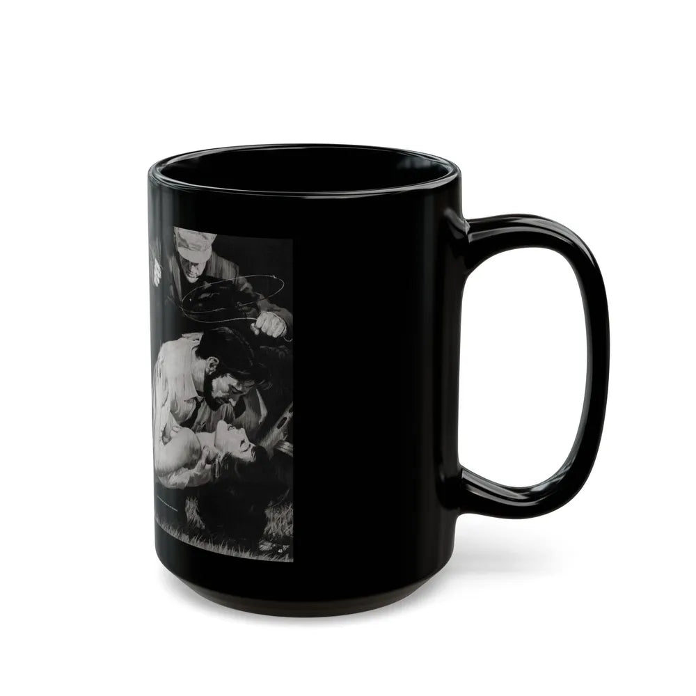 Cuba's Call Girl Guerilla, Adventure, December 1963 - Black Coffee Mug-Go Mug Yourself