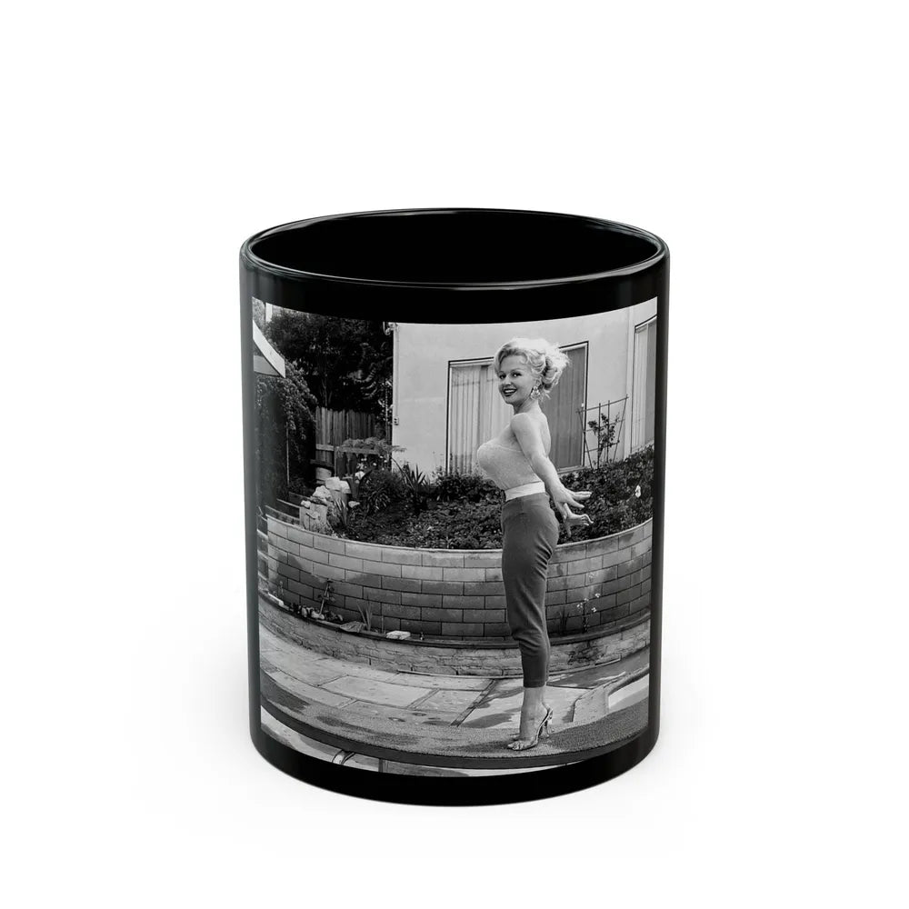 Greta Thyssen #73 (Vintage Female Icon) Black Coffee Mug-11oz-Go Mug Yourself