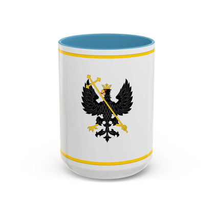 Flag of Chernihiv Ukraine - Accent Coffee Mug-15oz-Light Blue-Go Mug Yourself