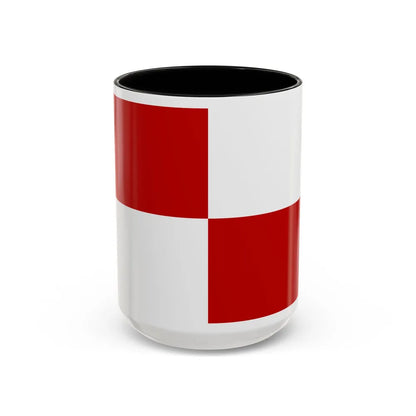 Flag of Gaeta Italy - Accent Coffee Mug-15oz-Black-Go Mug Yourself