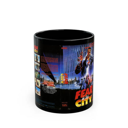 FEAR IN THE CITY (VHS COVER) - Black Coffee Mug-11oz-Go Mug Yourself