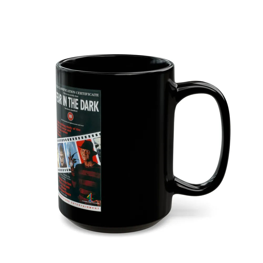 FEAR IN THE DARK (VHS COVER) - Black Coffee Mug-Go Mug Yourself