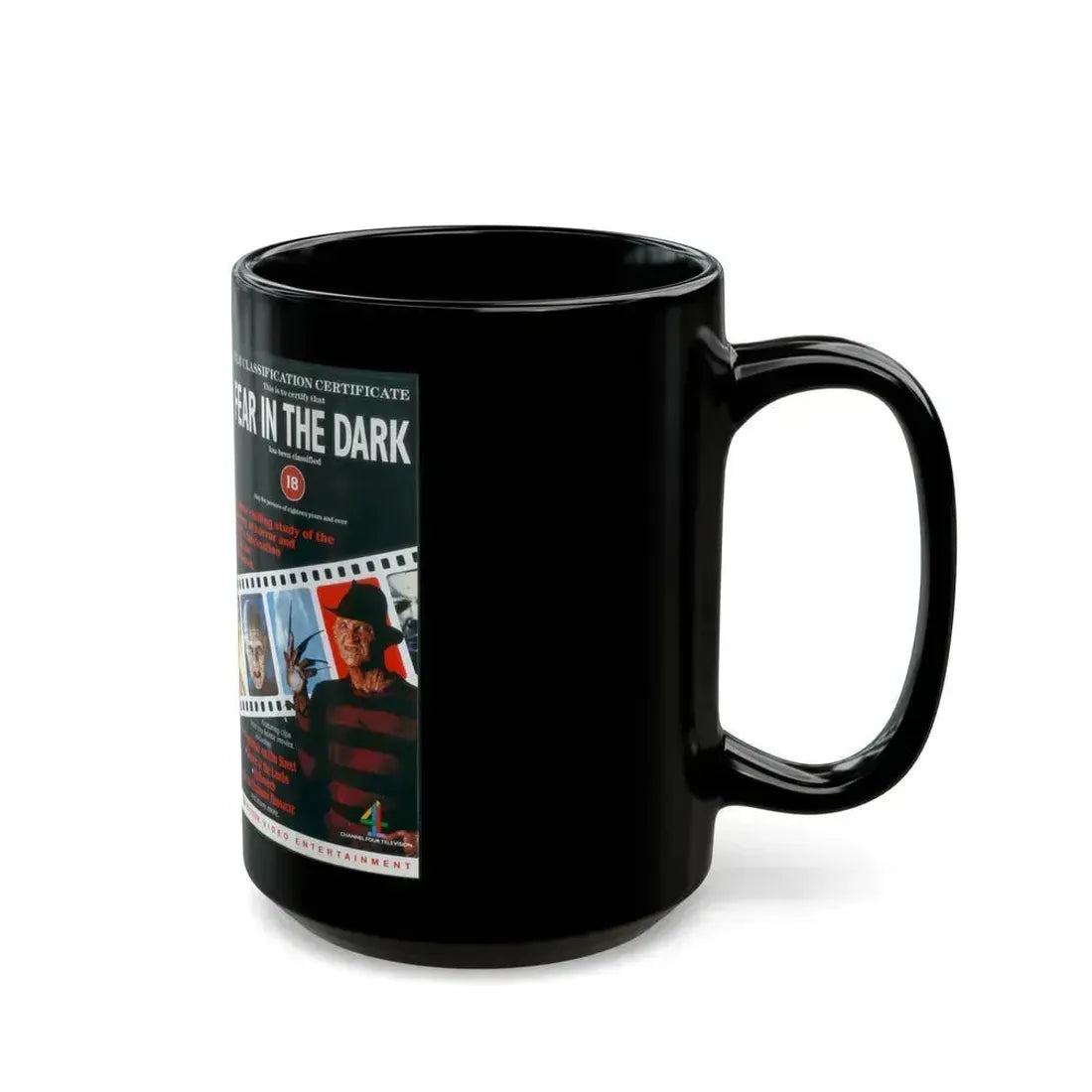 FEAR IN THE DARK (VHS COVER) - Black Coffee Mug - Go Mug Yourself