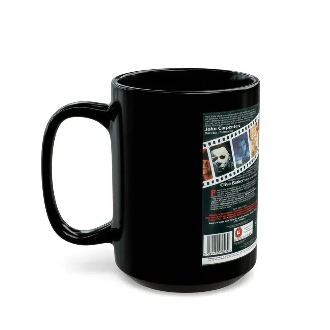 FEAR IN THE DARK (VHS COVER) - Black Coffee Mug - Go Mug Yourself