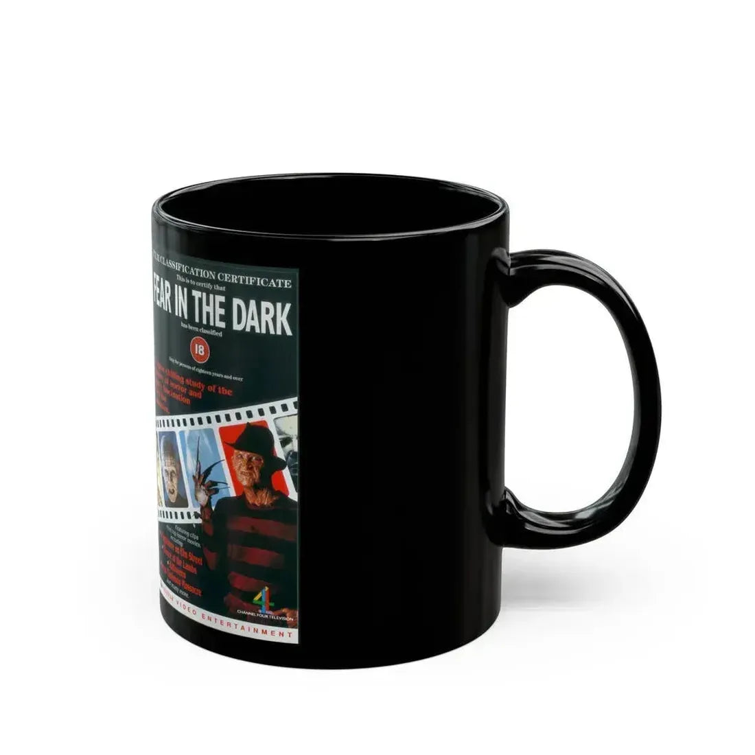 FEAR IN THE DARK (VHS COVER) - Black Coffee Mug - Go Mug Yourself