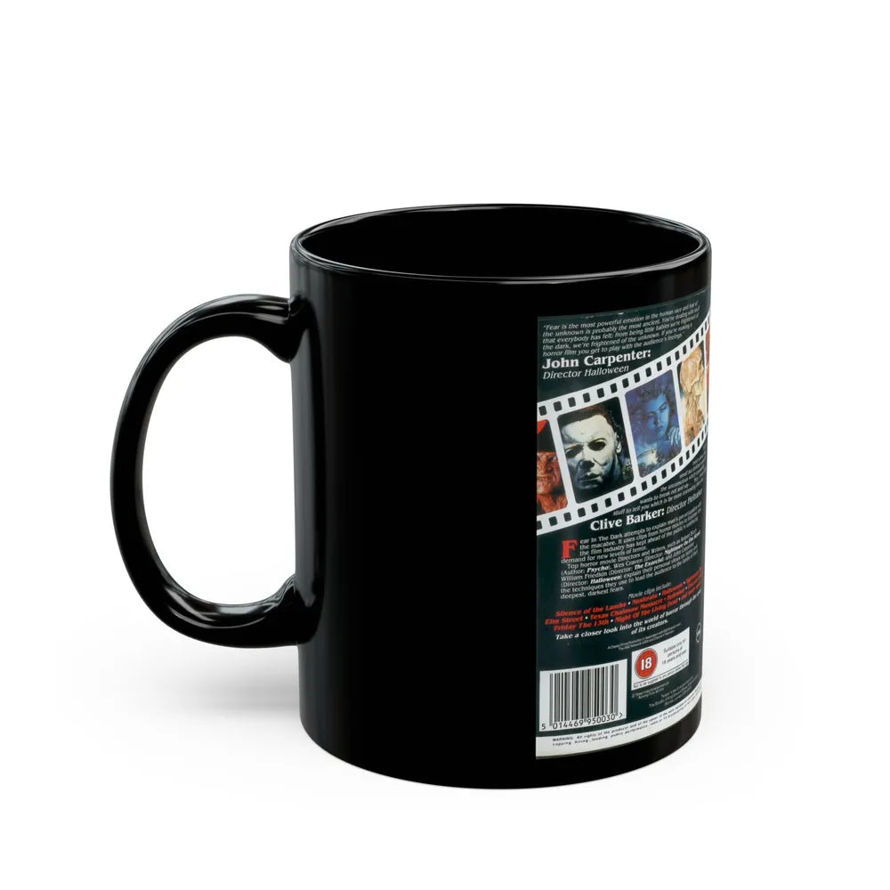 FEAR IN THE DARK (VHS COVER) - Black Coffee Mug-Go Mug Yourself