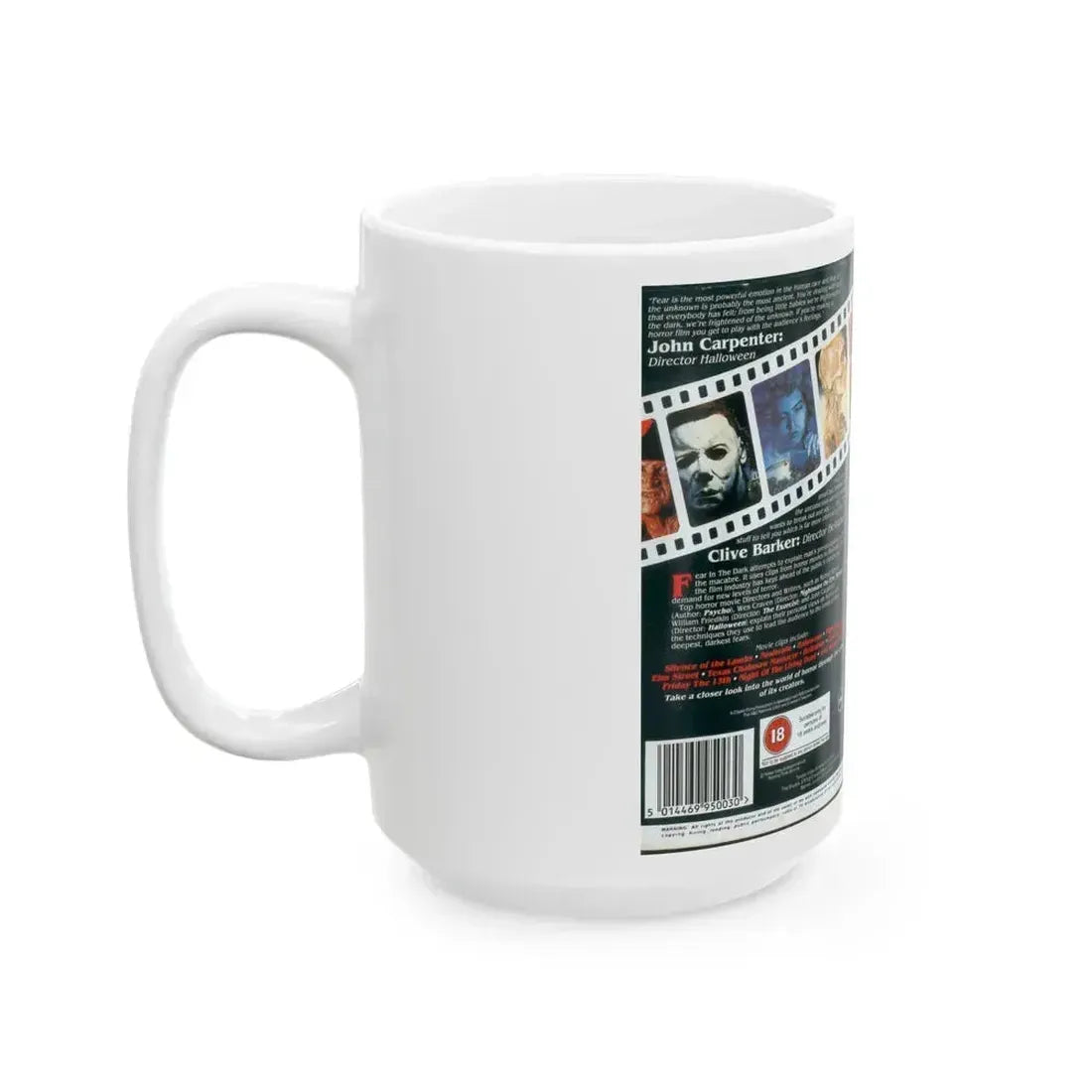 FEAR IN THE DARK (VHS COVER) - White Coffee Mug - Go Mug Yourself