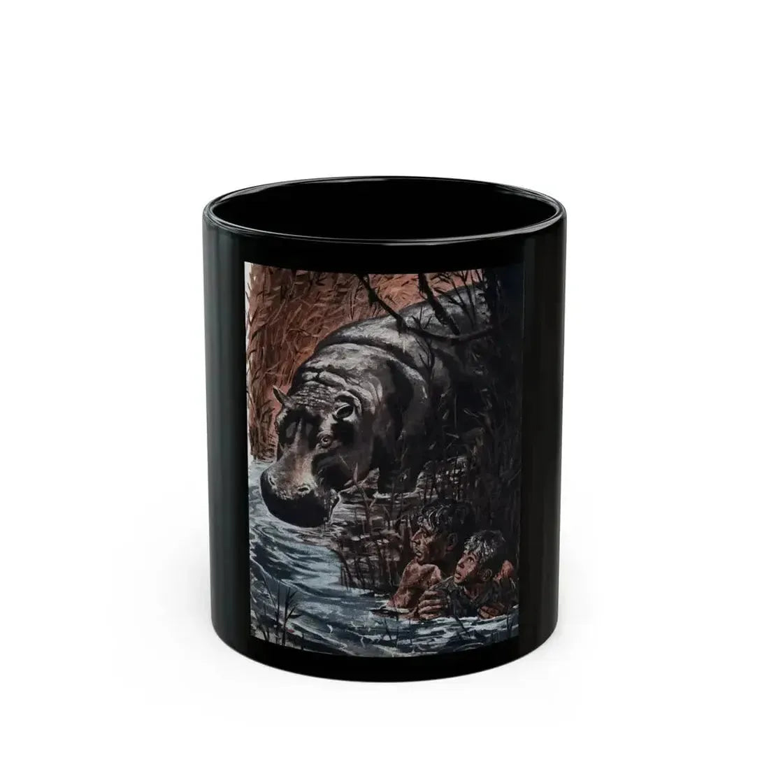 Fear is a Brassy Taste, Bluebook Magazine, February 1956 - Black Coffee Mug 11oz - Go Mug Yourself