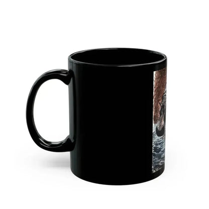Fear is a Brassy Taste, Bluebook Magazine, February 1956 - Black Coffee Mug - Go Mug Yourself