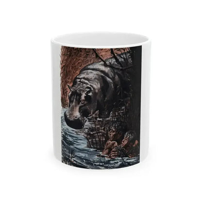 Fear is a Brassy Taste, Bluebook Magazine, February 1956 - White Coffee Mug 11oz - Go Mug Yourself