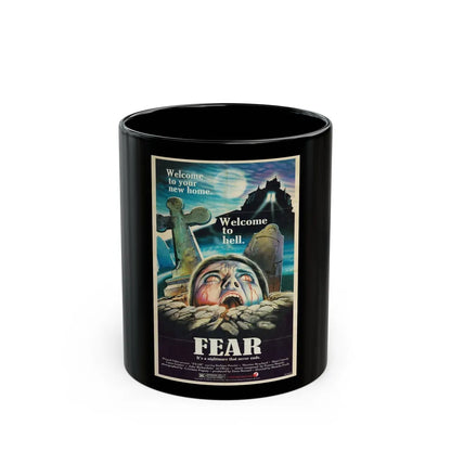 FEAR (MURDER OBSESSION) 1981 Movie Poster - Black Coffee Mug-11oz-Go Mug Yourself