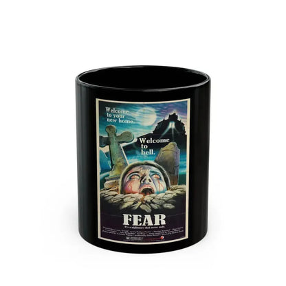 FEAR (MURDER OBSESSION) 1981 Movie Poster - Black Coffee Mug 11oz - Go Mug Yourself