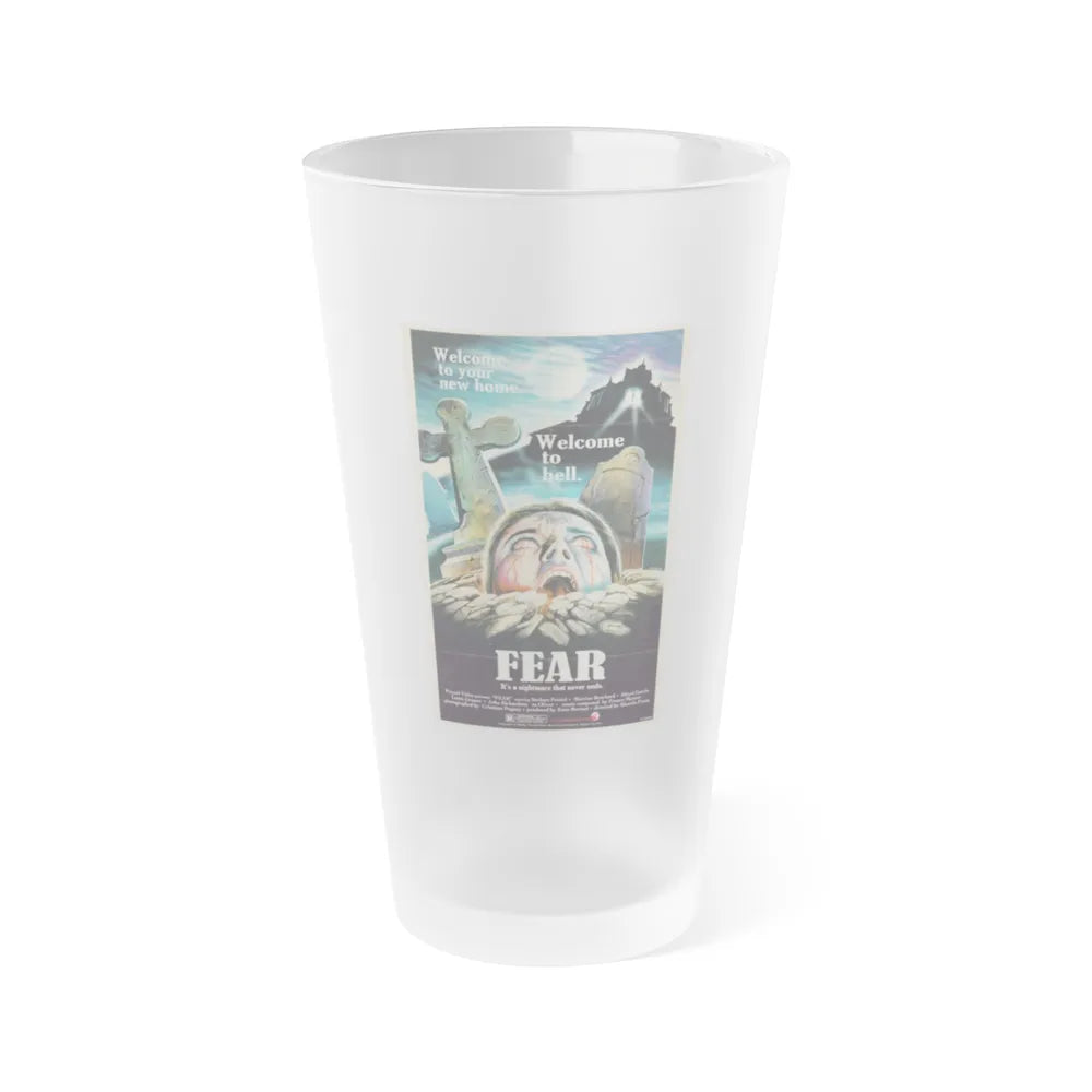 FEAR (MURDER OBSESSION) 1981 Movie Poster - Frosted Pint Glass 16oz-16oz-Frosted-Go Mug Yourself