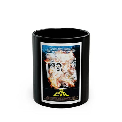 FEAR NO EVIL 1981 Movie Poster - Black Coffee Mug 11oz - Go Mug Yourself