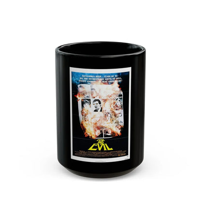 FEAR NO EVIL 1981 Movie Poster - Black Coffee Mug-15oz-Go Mug Yourself