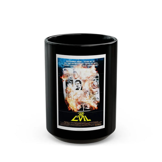 FEAR NO EVIL 1981 Movie Poster - Black Coffee Mug-15oz-Go Mug Yourself