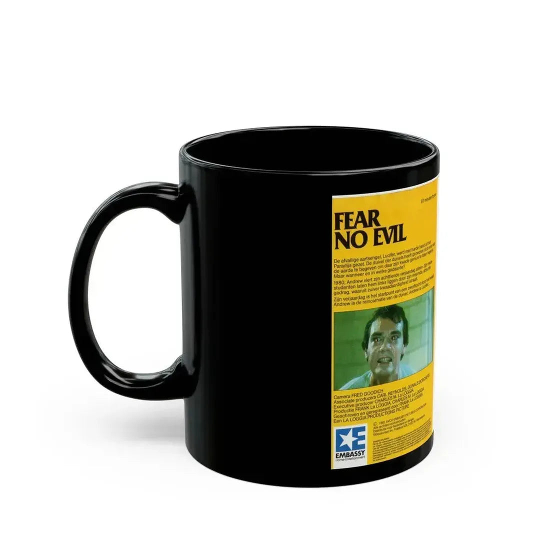 FEAR NO EVIL GERMAN (VHS COVER) - Black Coffee Mug - Go Mug Yourself