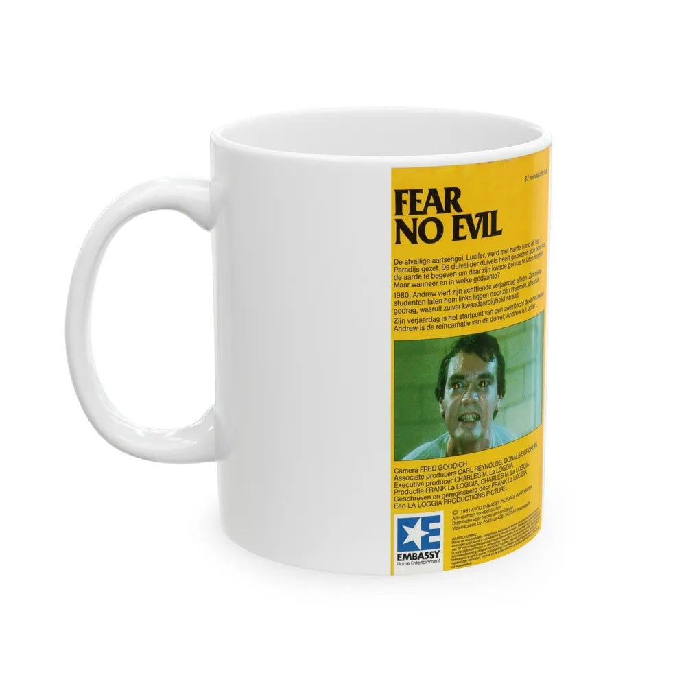 FEAR NO EVIL GERMAN (VHS COVER) - White Coffee Mug-Go Mug Yourself