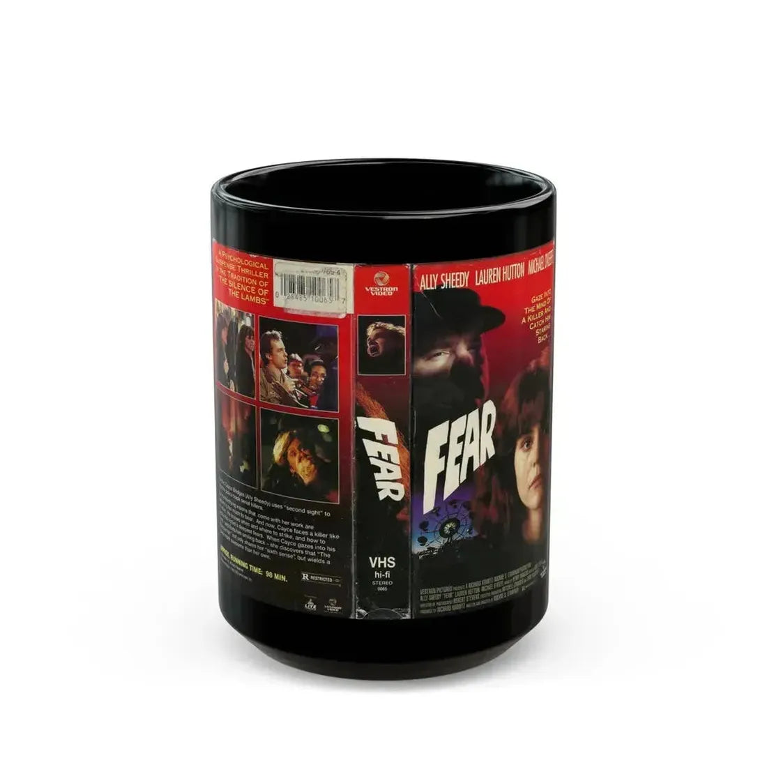 FEAR (VHS COVER) - Black Coffee Mug 15oz - Go Mug Yourself