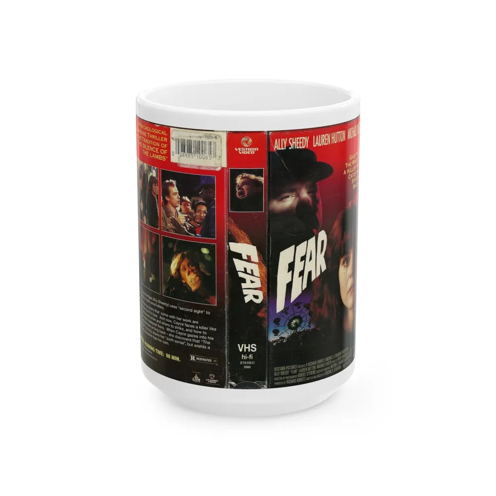 FEAR (VHS COVER) - White Coffee Mug-15oz-Go Mug Yourself