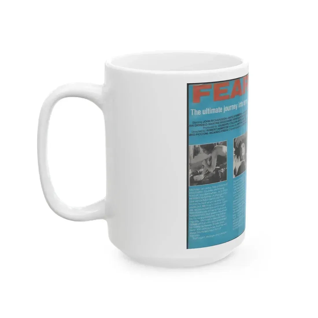 FEAR WIZARD VIDEO (VHS COVER) - White Coffee Mug - Go Mug Yourself