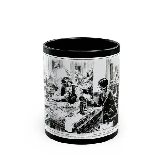 Fed Up With Work, 1931 - Black Coffee Mug 11oz - Go Mug Yourself