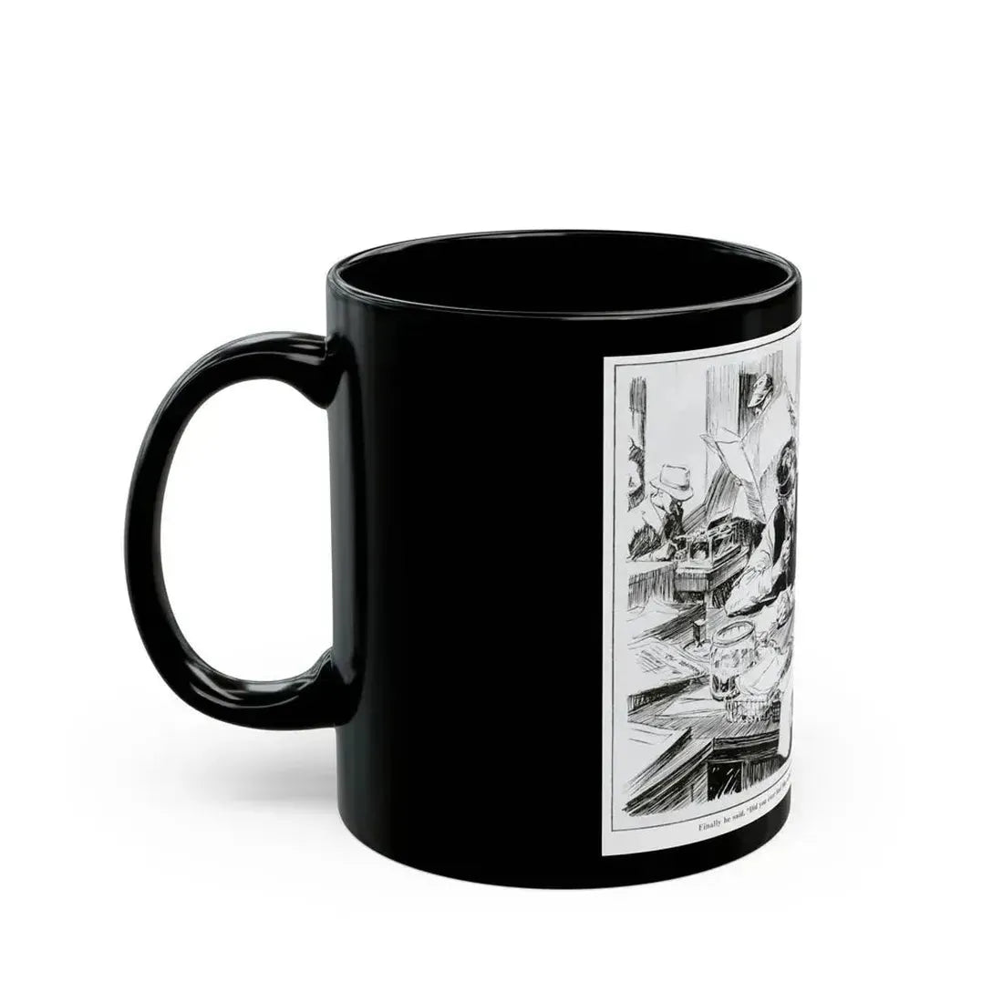 Fed Up With Work, 1931 - Black Coffee Mug - Go Mug Yourself