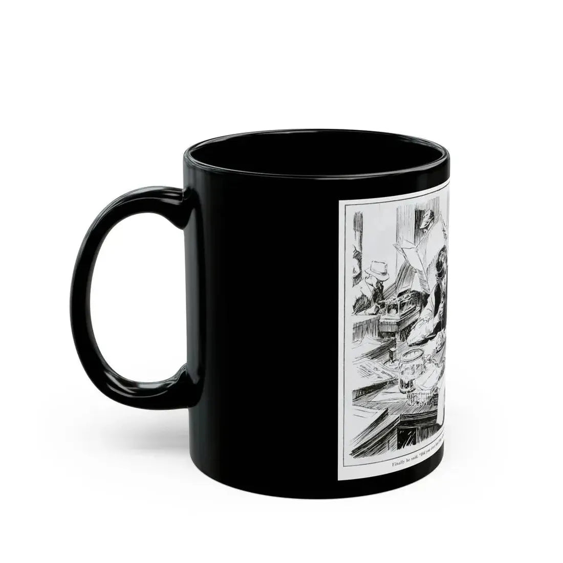 Fed Up With Work, 1931 - Black Coffee Mug - Go Mug Yourself